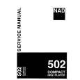 NAD 502 Service Manual NAD 502 Service Manual