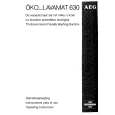AEG LAV630 Owners Manual AEG LAV630 Owners Manual