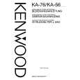 KENWOOD KA56 Owners Manual KENWOOD KA56 Owners Manual