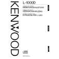 KENWOOD L-1000D Owners Manual KENWOOD L-1000D Owners Manual