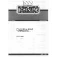 ROSENLEW RTF500 Owners Manual ROSENLEW RTF500 Owners Manual