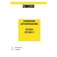 ZANUSSI DE6543 Owners Manual ZANUSSI DE6543 Owners Manual