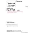 PIONEER S-F80/SXTW/EW5 Service Manual PIONEER S-F80/SXTW/EW5 Service Manual