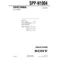 SONY SPPN1004 Service Manual SONY SPPN1004 Service Manual