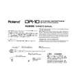 ROLAND DR-10 Owners Manual ROLAND DR-10 Owners Manual