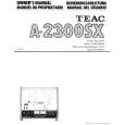 TEAC A-2300SX Owners Manual TEAC A-2300SX Owners Manual