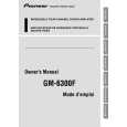 PIONEER GM-6300F/XU/EW5 Owners Manual PIONEER GM-6300F/XU/EW5 Owners Manual