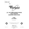 WHIRLPOOL SF0100SRW0 Parts Catalog WHIRLPOOL SF0100SRW0 Parts Catalog