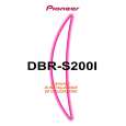 PIONEER DBR-S200I Owners Manual PIONEER DBR-S200I Owners Manual