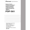 PIONEER PDP-S61 Owners Manual PIONEER PDP-S61 Owners Manual