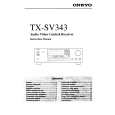 ONKYO TXSV343 Owners Manual ONKYO TXSV343 Owners Manual
