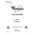 WHIRLPOOL ACM492XX1 Parts Catalog WHIRLPOOL ACM492XX1 Parts Catalog