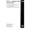 AEG LAV925W Owners Manual AEG LAV925W Owners Manual