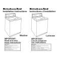 WHIRLPOOL KAWS800GQ0 Installation Manual WHIRLPOOL KAWS800GQ0 Installation Manual