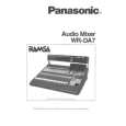 PANASONIC WRDA7 Owners Manual PANASONIC WRDA7 Owners Manual
