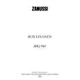 ZANUSSI ZBQ965ALU Owners Manual ZANUSSI ZBQ965ALU Owners Manual