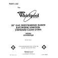 WHIRLPOOL SF0100ERW8 Parts Catalog WHIRLPOOL SF0100ERW8 Parts Catalog