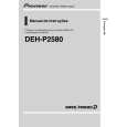 PIONEER DEH-P2580/XBR/ES Owners Manual PIONEER DEH-P2580/XBR/ES Owners Manual
