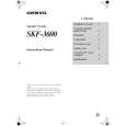 ONKYO SKF3600 Owners Manual ONKYO SKF3600 Owners Manual
