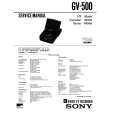 SONY GV-500 Owners Manual SONY GV-500 Owners Manual