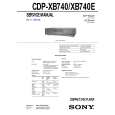 SONY CDPXB740 Service Manual SONY CDPXB740 Service Manual