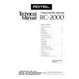 ROTEL RC-2000 Service Manual ROTEL RC-2000 Service Manual