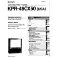SONY KPR-46CX50 Owners Manual SONY KPR-46CX50 Owners Manual