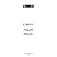 ZANUSSI ZCS6634W Owners Manual ZANUSSI ZCS6634W Owners Manual