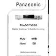PANASONIC TUDSF30 Owners Manual PANASONIC TUDSF30 Owners Manual