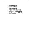 YAMAHA RY30 Owners Manual YAMAHA RY30 Owners Manual
