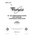 WHIRLPOOL SF3300SRW1 Parts Catalog WHIRLPOOL SF3300SRW1 Parts Catalog