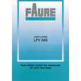 FAURE LFV899 Owners Manual FAURE LFV899 Owners Manual