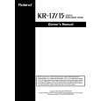 ROLAND KR-15 Owners Manual ROLAND KR-15 Owners Manual