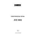 ZANUSSI ZCE5602 Owners Manual ZANUSSI ZCE5602 Owners Manual