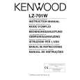 KENWOOD LZ701W Owners Manual KENWOOD LZ701W Owners Manual