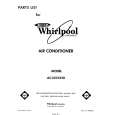 WHIRLPOOL AC1052XS0 Parts Catalog WHIRLPOOL AC1052XS0 Parts Catalog