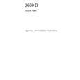 AEG 2600D-A Owners Manual AEG 2600D-A Owners Manual