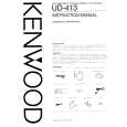 KENWOOD UD413 Owners Manual KENWOOD UD413 Owners Manual