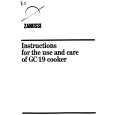 ZANUSSI GC19 Owners Manual ZANUSSI GC19 Owners Manual