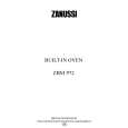 ZANUSSI ZBM972ALU Owners Manual ZANUSSI ZBM972ALU Owners Manual