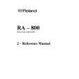 ROLAND RA-800 Owners Manual ROLAND RA-800 Owners Manual