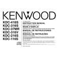 KENWOOD KDC316S Owners Manual KENWOOD KDC316S Owners Manual
