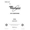 WHIRLPOOL AC0752XT0 Parts Catalog WHIRLPOOL AC0752XT0 Parts Catalog
