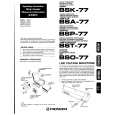PIONEER BSK-77/E Owners Manual PIONEER BSK-77/E Owners Manual