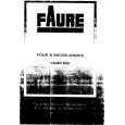 FAURE CMM850W Owners Manual FAURE CMM850W Owners Manual