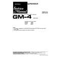 PIONEER GM-4 Service Manual PIONEER GM-4 Service Manual