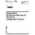 ZANUSSI ZF50/14 Owners Manual ZANUSSI ZF50/14 Owners Manual