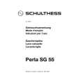 SCHULTHESS PERLASG55 BR Owners Manual SCHULTHESS PERLASG55 BR Owners Manual