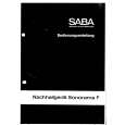 SABA SONORAMAF Owners Manual SABA SONORAMAF Owners Manual