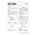 KENWOOD GE1100 Owners Manual KENWOOD GE1100 Owners Manual